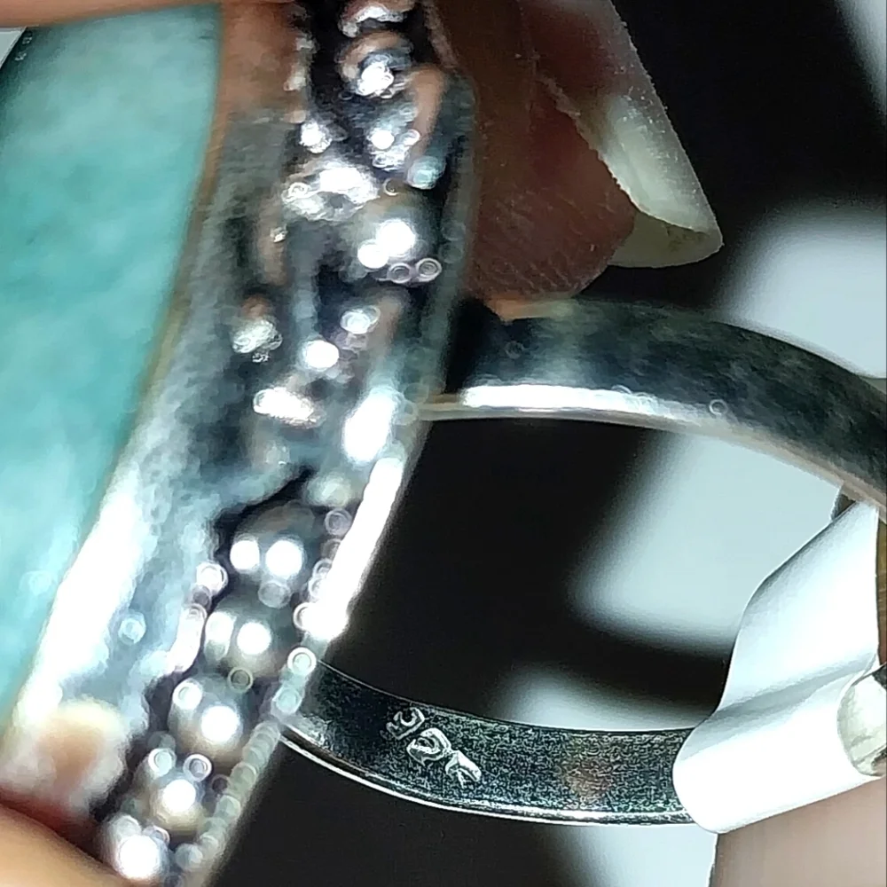 Vintage Elegant 925 Silver and Turquoise Ring Sz 7
